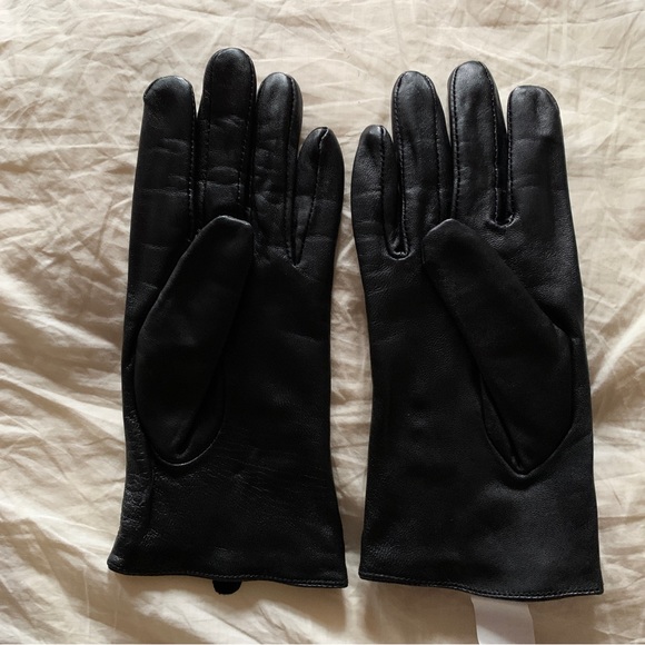 Black leather gloves size XL - Picture 2 of 3